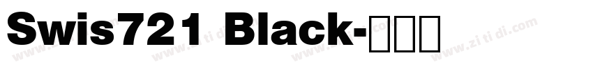 Swis721 Black字体转换